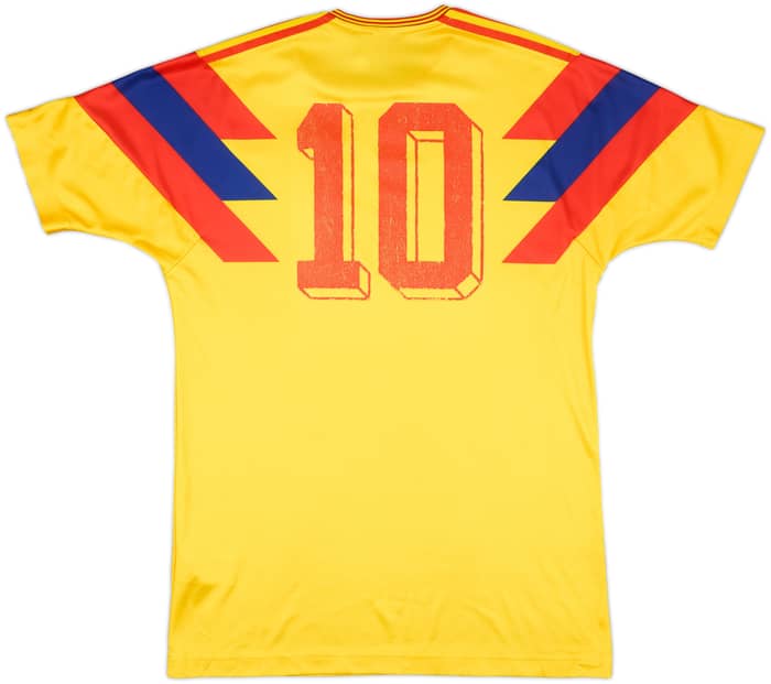 2018 Colombia '1990' Retro Home Shirt #10 - 6/10 - (M)