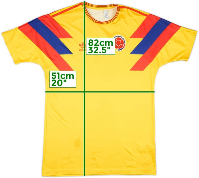 2018 Colombia '1990' Retro Home Shirt #10 - 6/10 - (M)