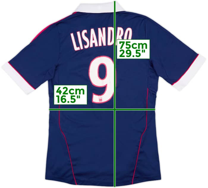 2011-12 Lyon Away Shirt Lisandro #9 - 5/10 - (S)