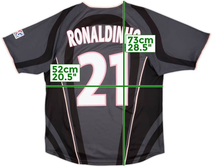 2001-02 Paris Saint-Germain Third Shirt Ronaldinho #21 - 8/10 - (M)