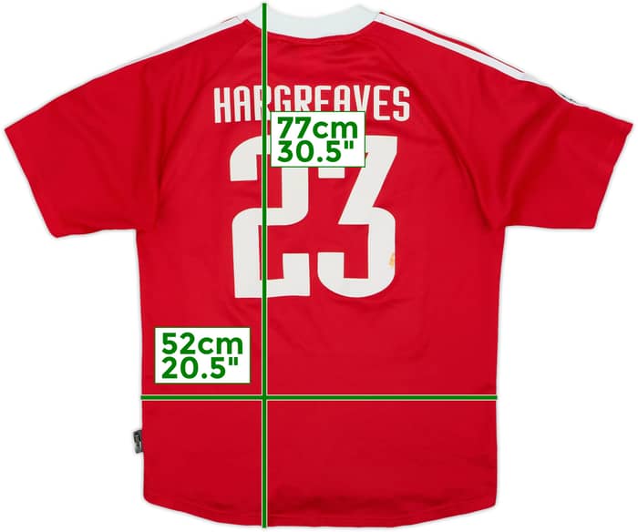 2000-01 Bayern Munich CL Home Shirt Hargreaves #23 - 6/10 - (S)