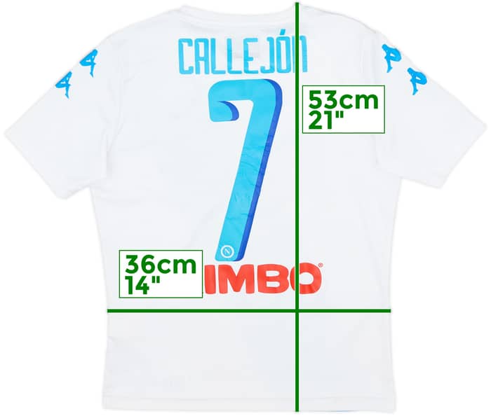 2016-17 Napoli Away Shirt Callejon #7 - 6/10 - (S.Boys)