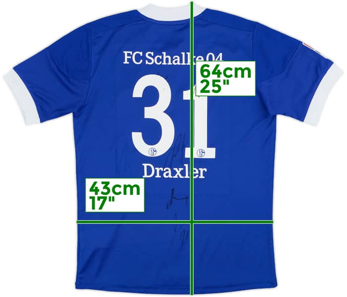 2012-14 Schalke Signed Home Shirt Draxler #31 - 8/10 - (M.Boys)