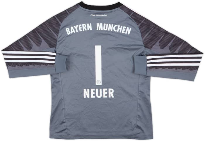 2014-15 Bayern Munich GK Shirt Neuer #1 - 6/10 - (M.Boys)