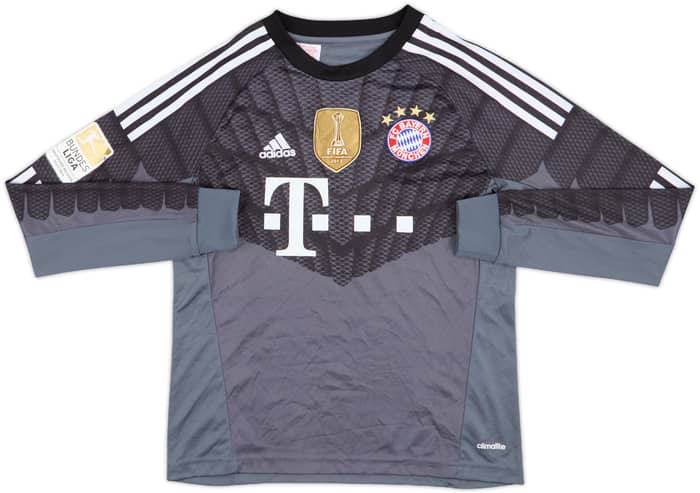 2014-15 Bayern Munich GK Shirt Neuer #1 - 6/10 - (M.Boys)