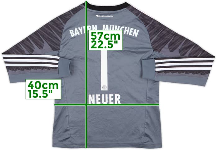 2014-15 Bayern Munich GK Shirt Neuer #1 - 6/10 - (M.Boys)