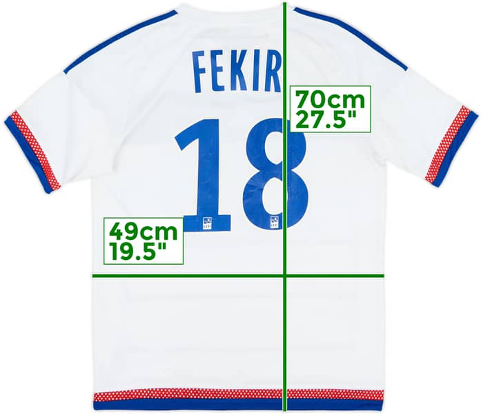 2015-16 Lyon Home Shirt Fekir #18 - 6/10 - (XL.Boys)