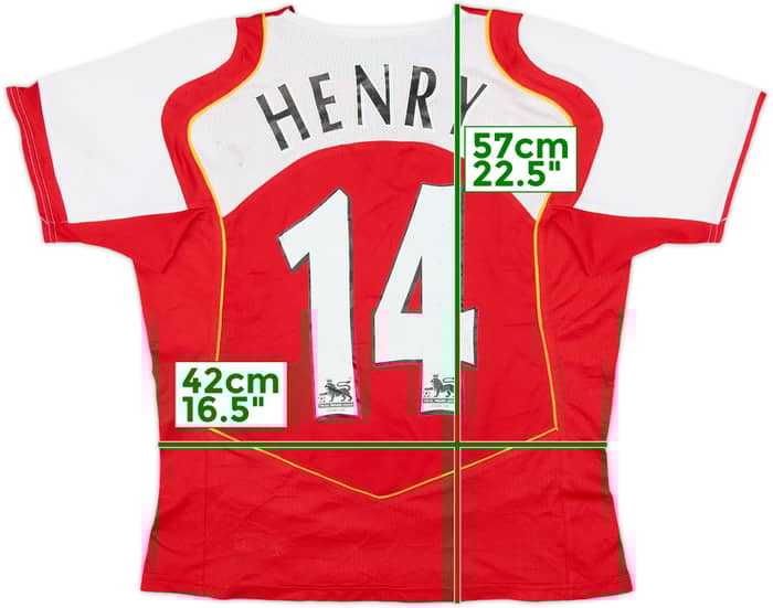 2004-05 Arsenal Home Shirt Henry #14 - 5/10 - (Women's M)