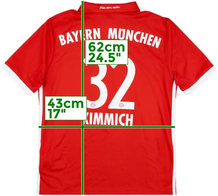 2016-17 Bayern Munich Home Shirt Kimmich #32 - 7/10 - (L.Boys)