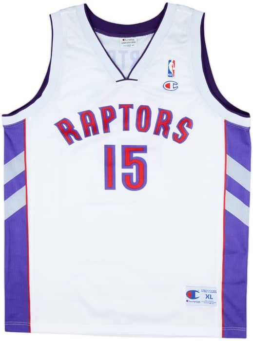 1999-04 Toronto Raptors Carter #15 Champion Home Jersey - 9/10 - (XL)