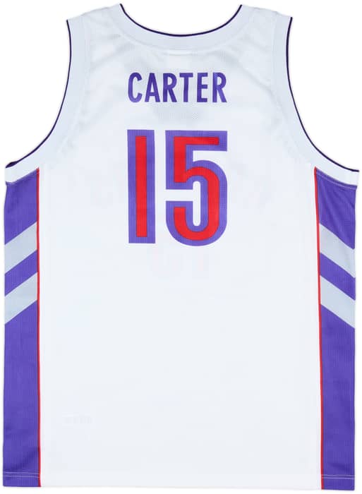 1999-04 Toronto Raptors Carter #15 Champion Home Jersey - 9/10 - (XL)