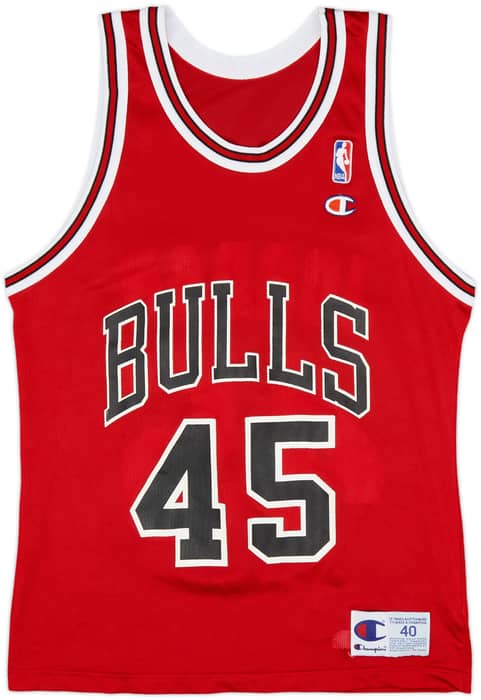 1995 Chicago Bulls Jordan #45 Champion Away Jersey - 6/10 - (M)