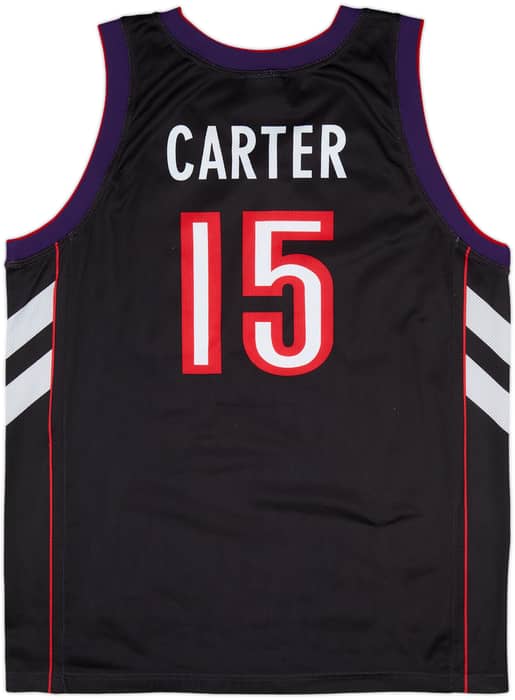 1999-03 Toronto Raptors Carter #15 Champion Away Jersey - 9/10 - (XL)