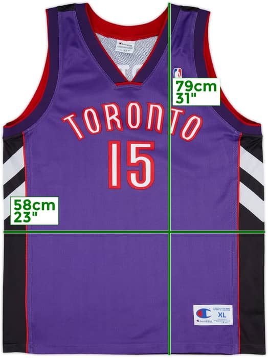 1999-03 Toronto Raptors Carter #15 Champion Away Jersey - 9/10 - (XL)