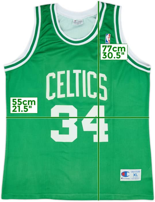 1998-06 Boston Celtics Pierce #34 Champion Away Jersey - 7/10 - (XL)