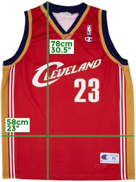 2003-10 Cleveland Cavaliers James #23 Champion Away Jersey - 9/10 - (XL)