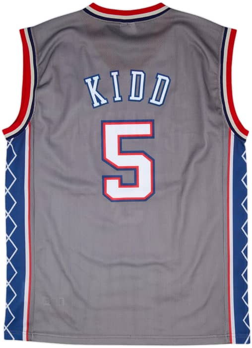 2001-05 New Jersey Nets Kidd #5 Champion Alternate Jersey - 9/10 - (XL)