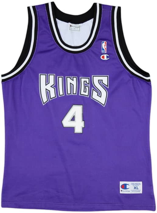 1998-02 Sacramento Kings Webber #4 Champion Alternate Jersey - 8/10 - (XL)