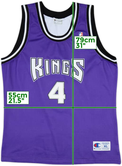 1998-02 Sacramento Kings Webber #4 Champion Alternate Jersey - 8/10 - (XL)