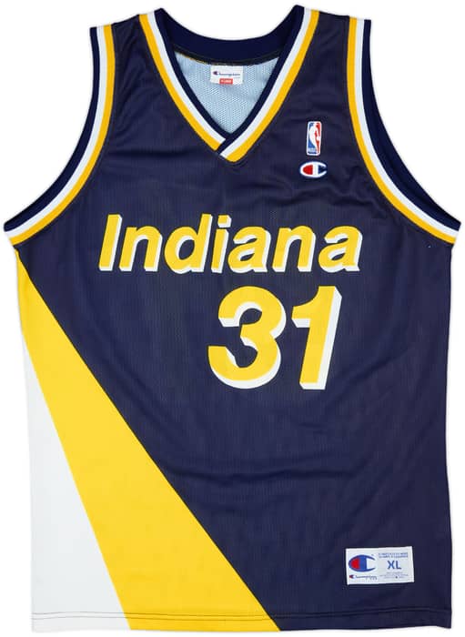1991-97 Indiana Pacers Miller #31 Champion Away Jersey - 9/10 - (XL)