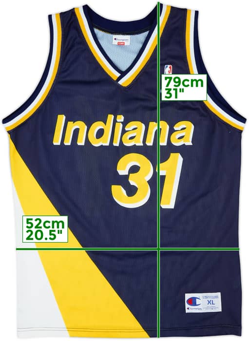 1991-97 Indiana Pacers Miller #31 Champion Away Jersey - 9/10 - (XL)