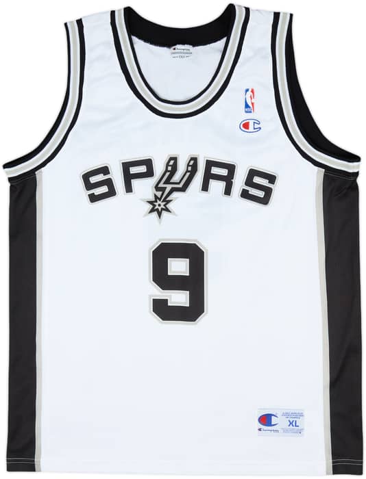 2002-10 San Antonio Spurs Parker #9 Champion Home Jersey - 9/10 - (XL)