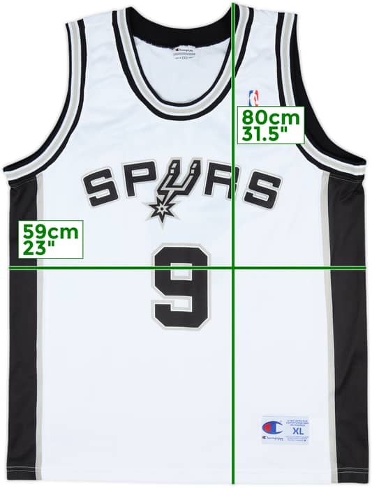 2002-10 San Antonio Spurs Parker #9 Champion Home Jersey - 9/10 - (XL)