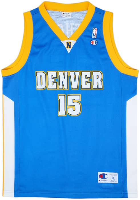 2003-10 Denver Nuggets Anthony #15 Champion Away Jersey - 9/10 - (XL)
