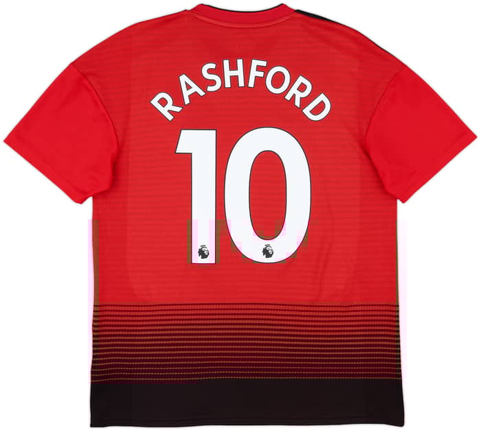2018-19 Manchester United Home Shirt Rashford #10 - 9/10 - (M)