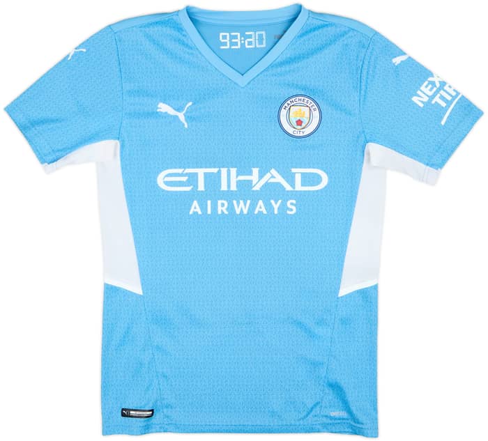 2021-22 Manchester City Home Shirt Foden #47 - 7/10 - (S)