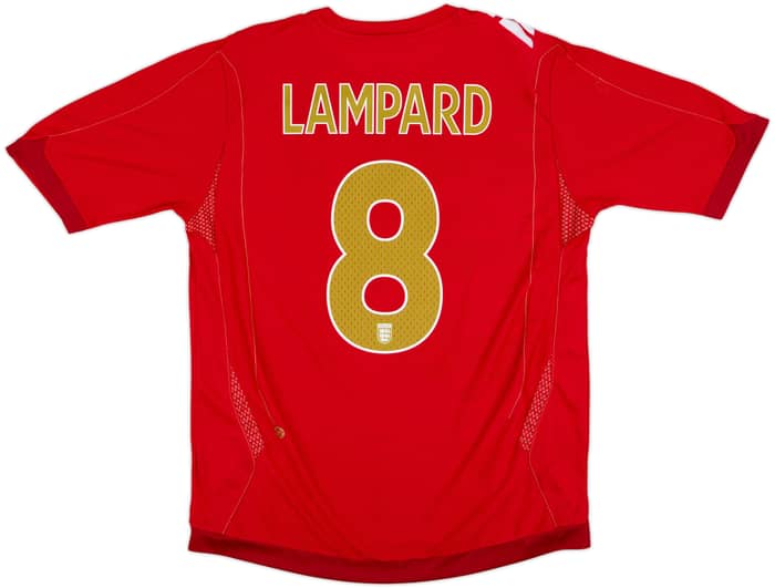2006-08 England Away Shirt Lampard #8 - 6/10 - (L)