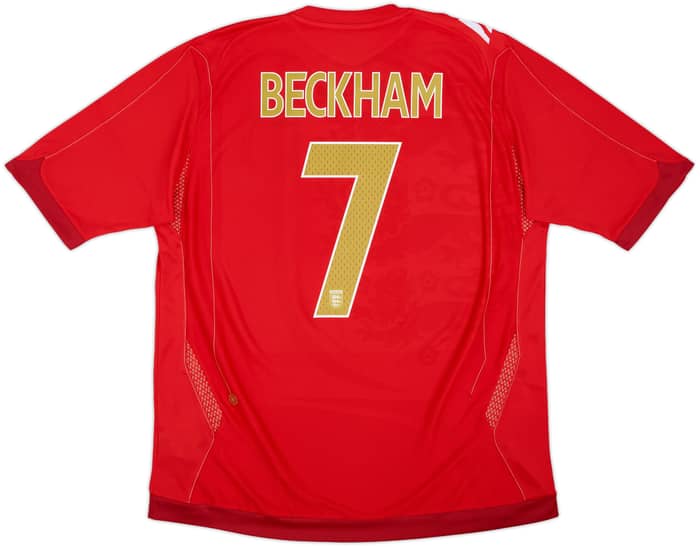 2006-08 England Away Shirt Beckham #7 (XL)