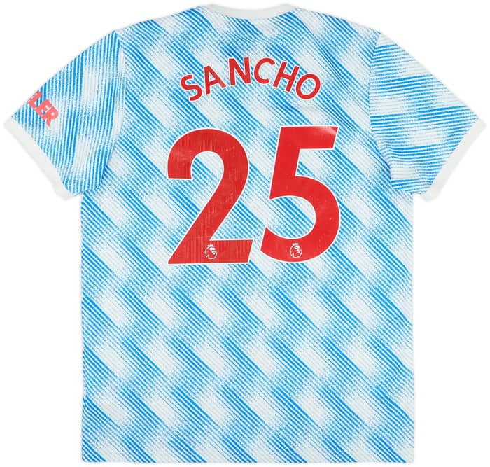 2021-22 Manchester United Away Shirt Sancho #25 - 7/10 - (L)