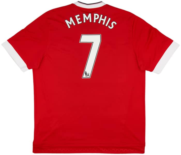 2015-16 Manchester United Home Shirt Memphis #7 - 8/10 - (XL)