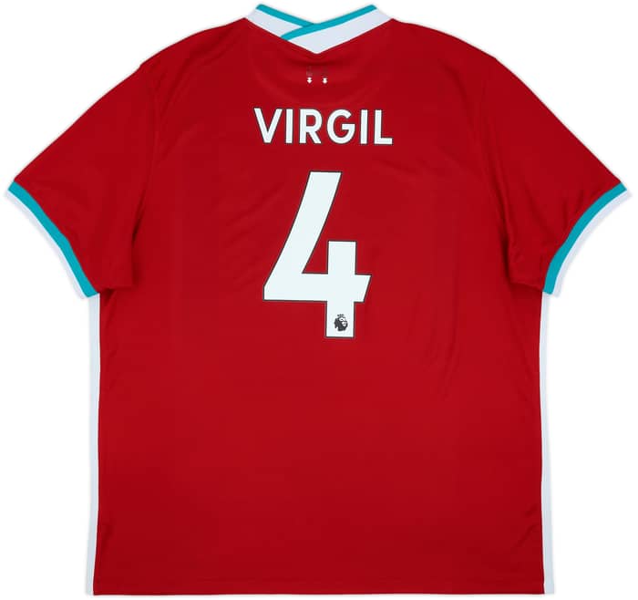 2020-21 Liverpool Home Shirt Virgil #4 - 6/10 - (XXL)