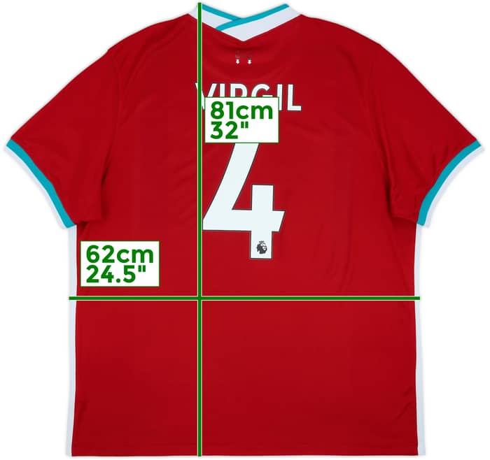 2020-21 Liverpool Home Shirt Virgil #4 - 6/10 - (XXL)