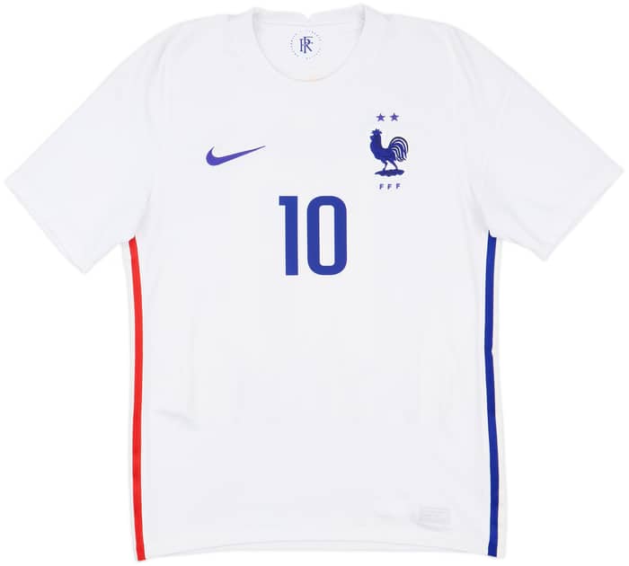 2020-21 France Away Shirt Mbappe #10 - 9/10 - (S)
