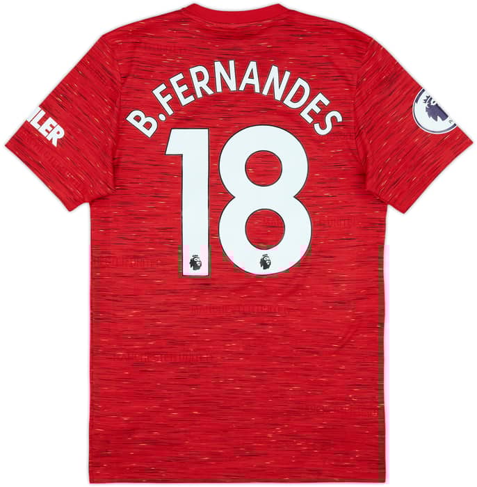2020-21 Manchester United Home Shirt B.Fernandes #18 - 7/10 - (S)