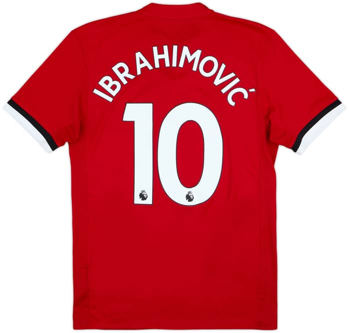 2017-18 Manchester United Home Shirt Ibrahimovic #10 - 6/10 - (S)