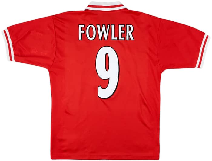 1996-98 Liverpool Home Shirt Fowler #9 - 6/10 - (M)