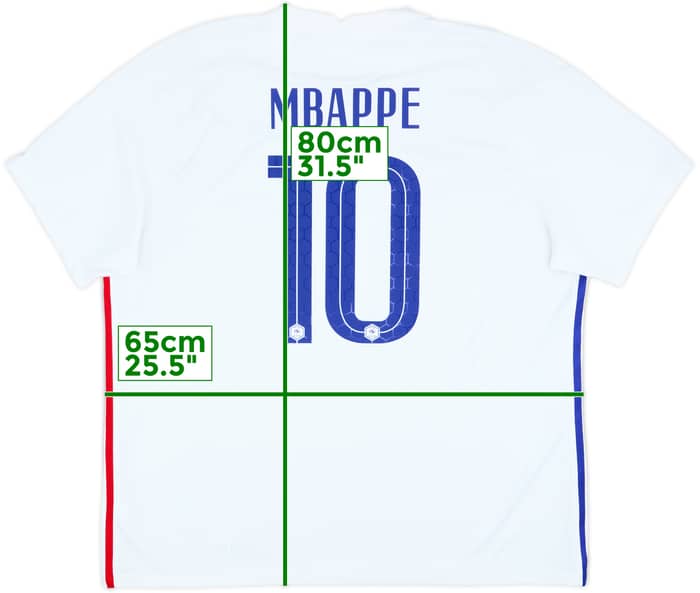 2020-21 France Away Shirt Mbappe #10 - 8/10 - (XXL)