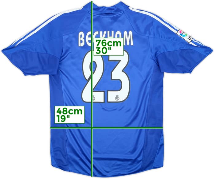 2004-05 Real Madrid Third Shirt Beckham #23 - 7/10 - (S)