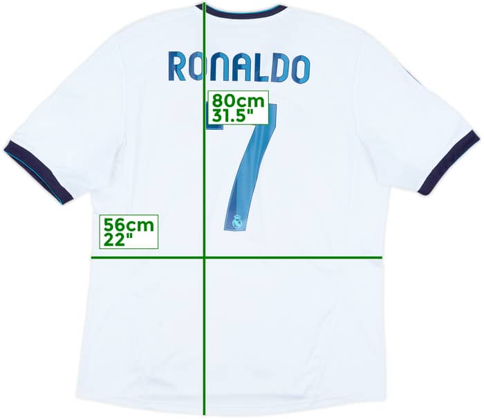 2012-13 Real Madrid Home Shirt Ronaldo #7 - 6/10 - (XL)