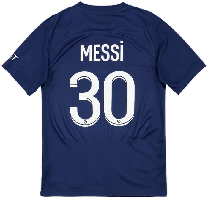 2022-23 Paris Saint-Germain Home Shirt Messi #30 - 9/10 - (S)