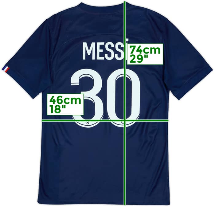 2022-23 Paris Saint-Germain Home Shirt Messi #30 - 6/10 - (S)