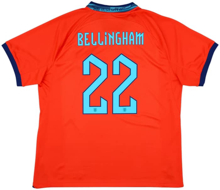 2022-23 England Away Shirt Bellingham #22 - 10/10 - (XL)