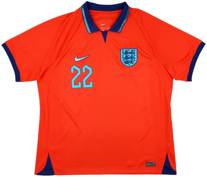 2022-23 England Away Shirt Bellingham #22 - 10/10 - (XL)