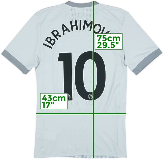 2017-18 Manchester United Authentic Third Shirt Ibrahimovic #10 - 8/10 - (S)