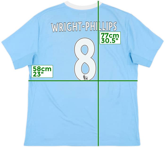 2009-10 Manchester City Home Shirt Wright-Phillips #8 - 7/10 - (L)