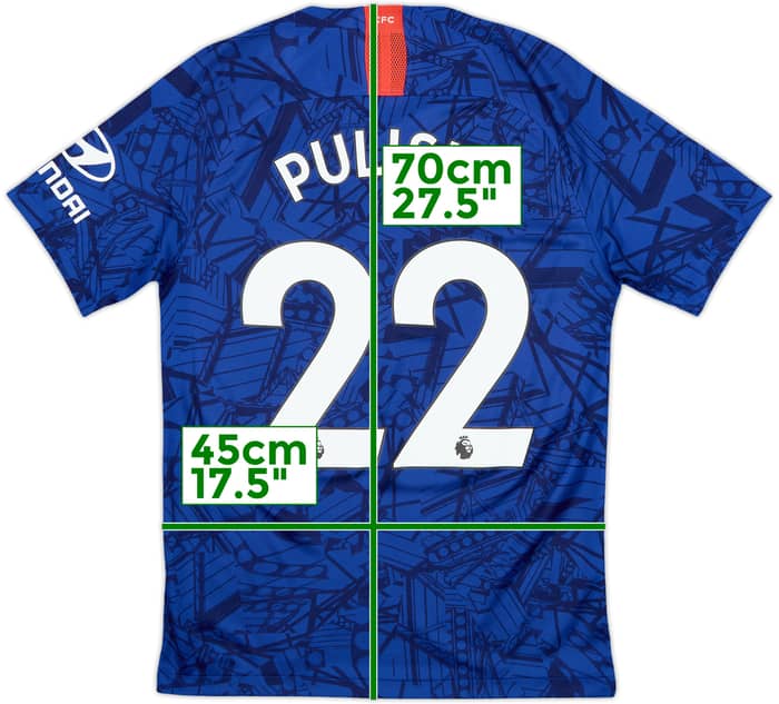 2019-20 Chelsea Home Shirt Pulisic #22 - 8/10 - (S)